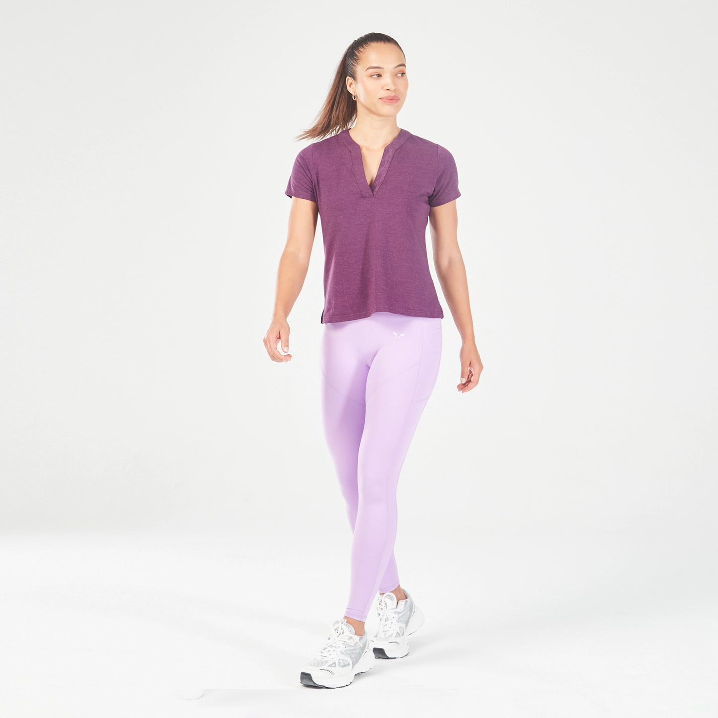 squatwolf-workout-clothes-core-notched-tee-shadow-purple-marl-gym-t-shirts-for-women