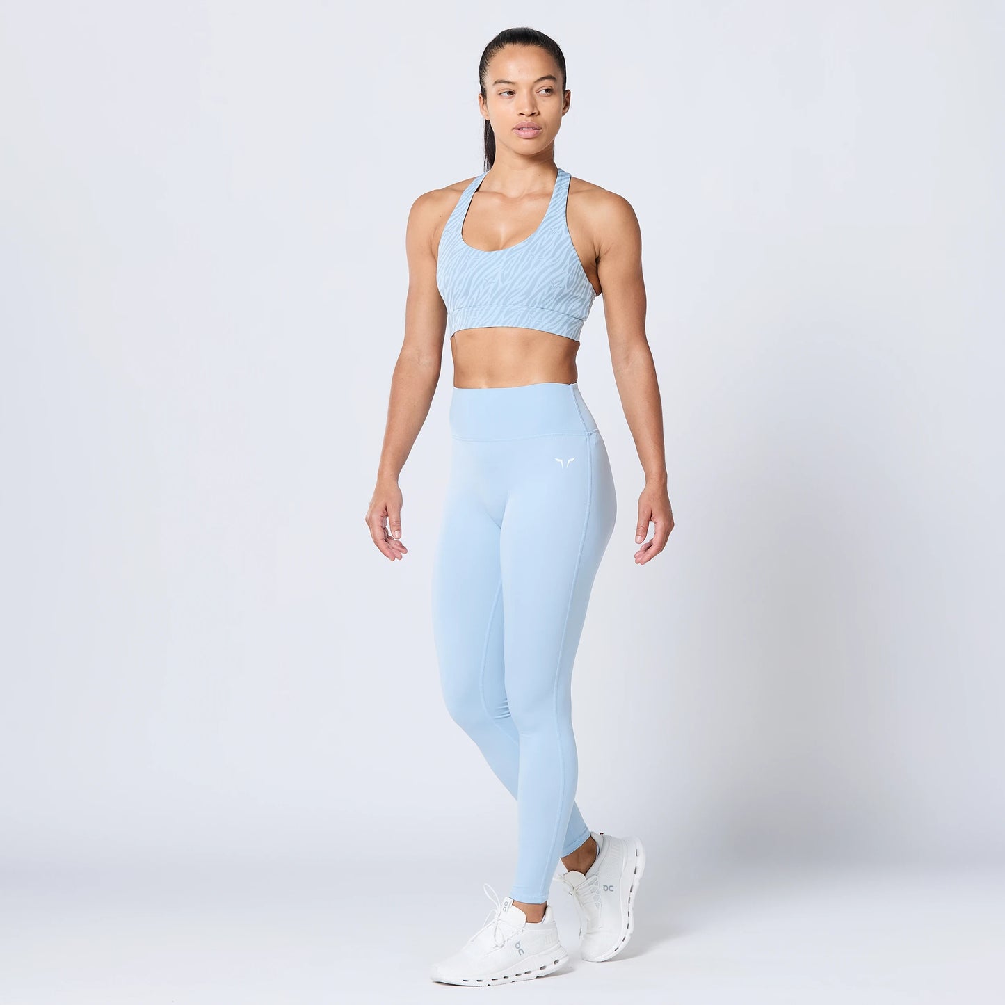 Racer Back Bra - Skyway Print