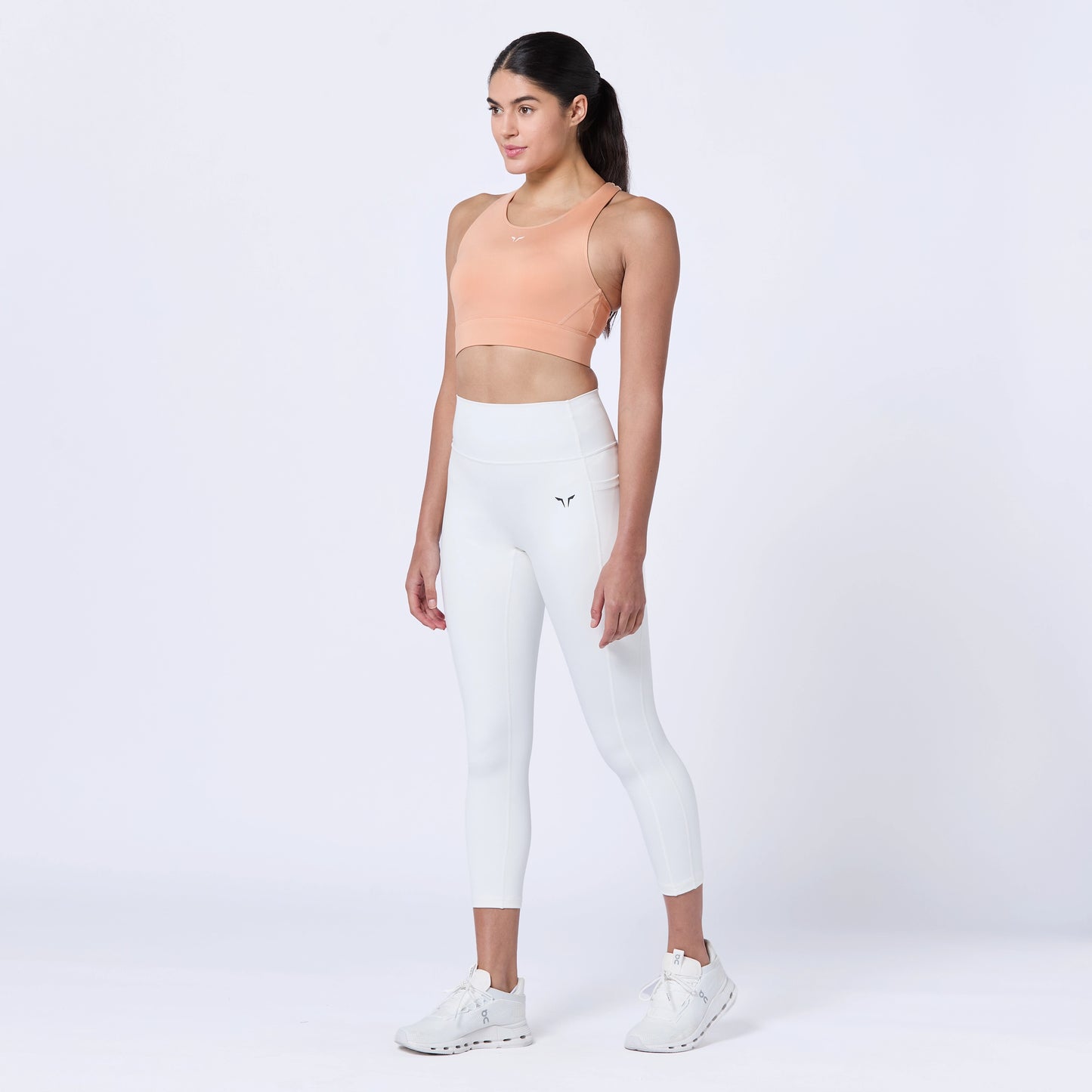 High Coverage Racer Back Bra - Maple Sugar