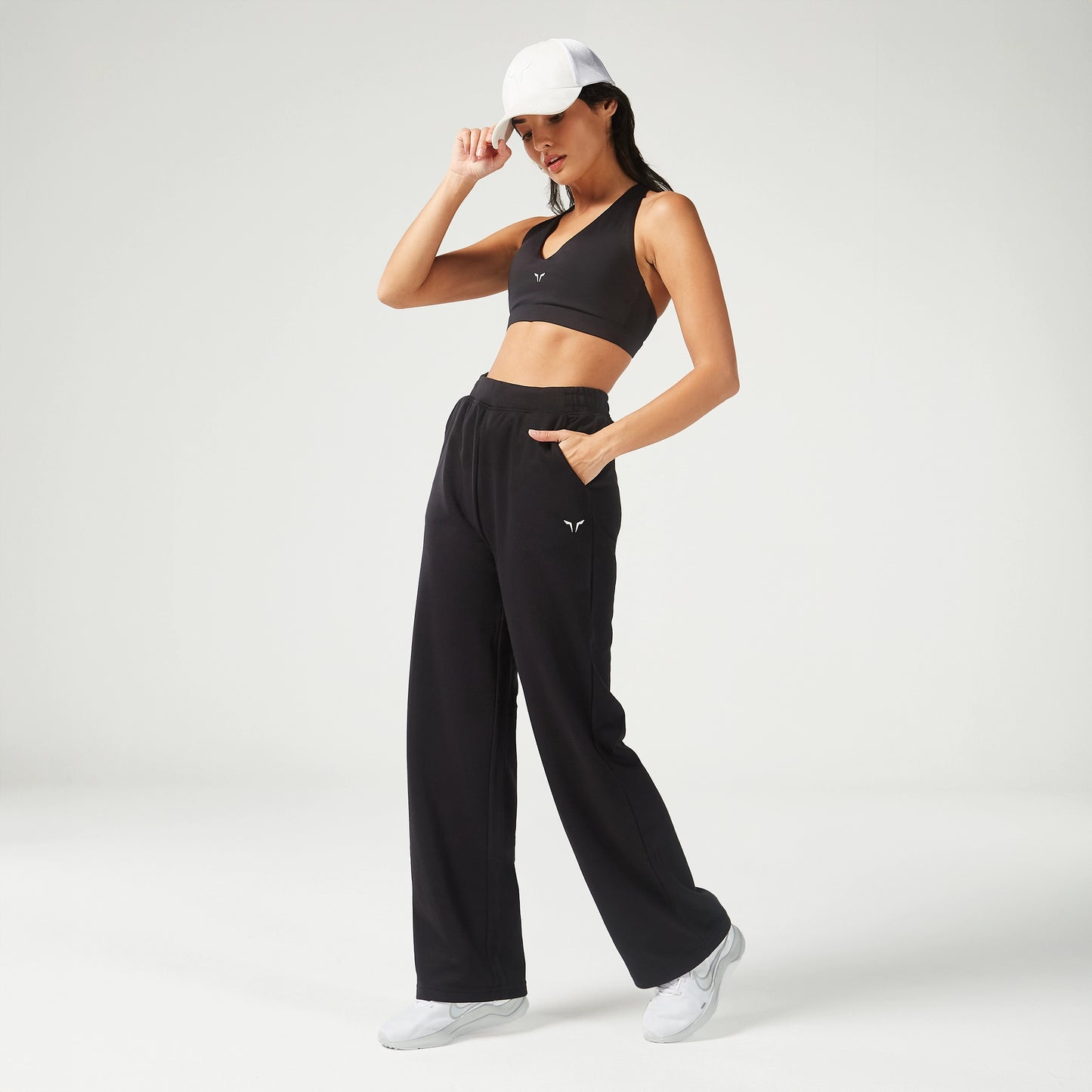 Essential Straight Leg Joggers - Black
