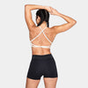 Multi Strap Cross Back Bra - Navy