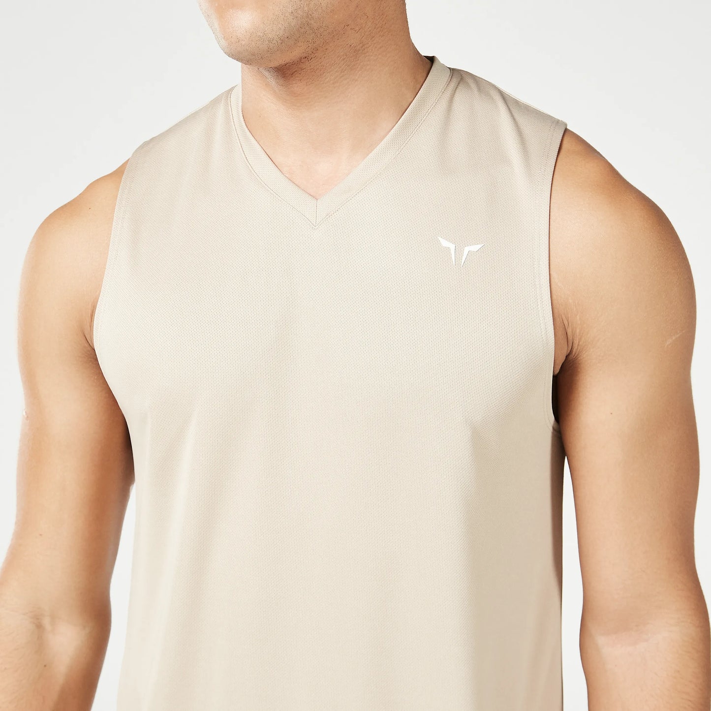 Essential V-Neck Tank - Cobblestone