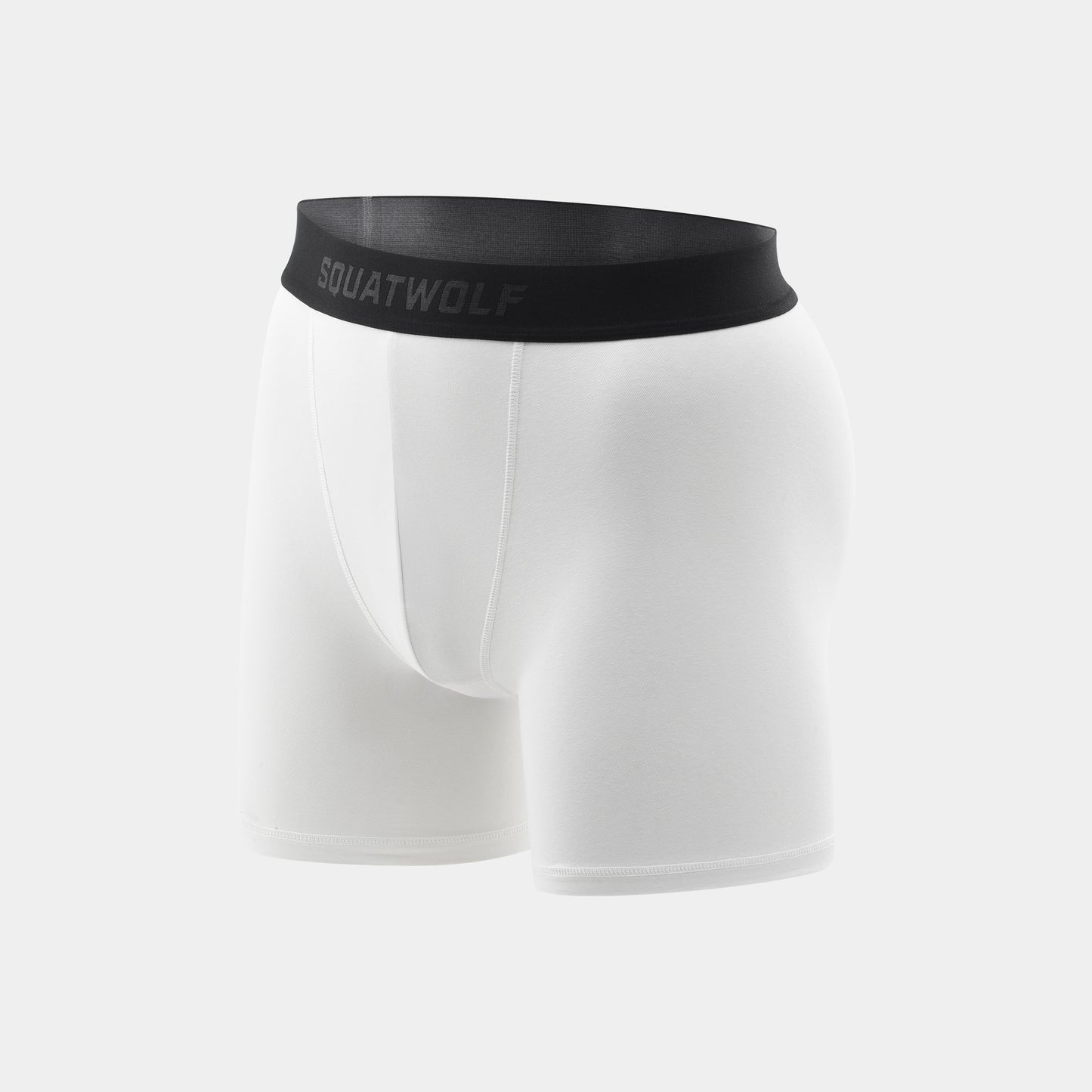 5" Cotton Boxer Trunks 3 Pack - Pearl White, Light Grey Marl & Black
