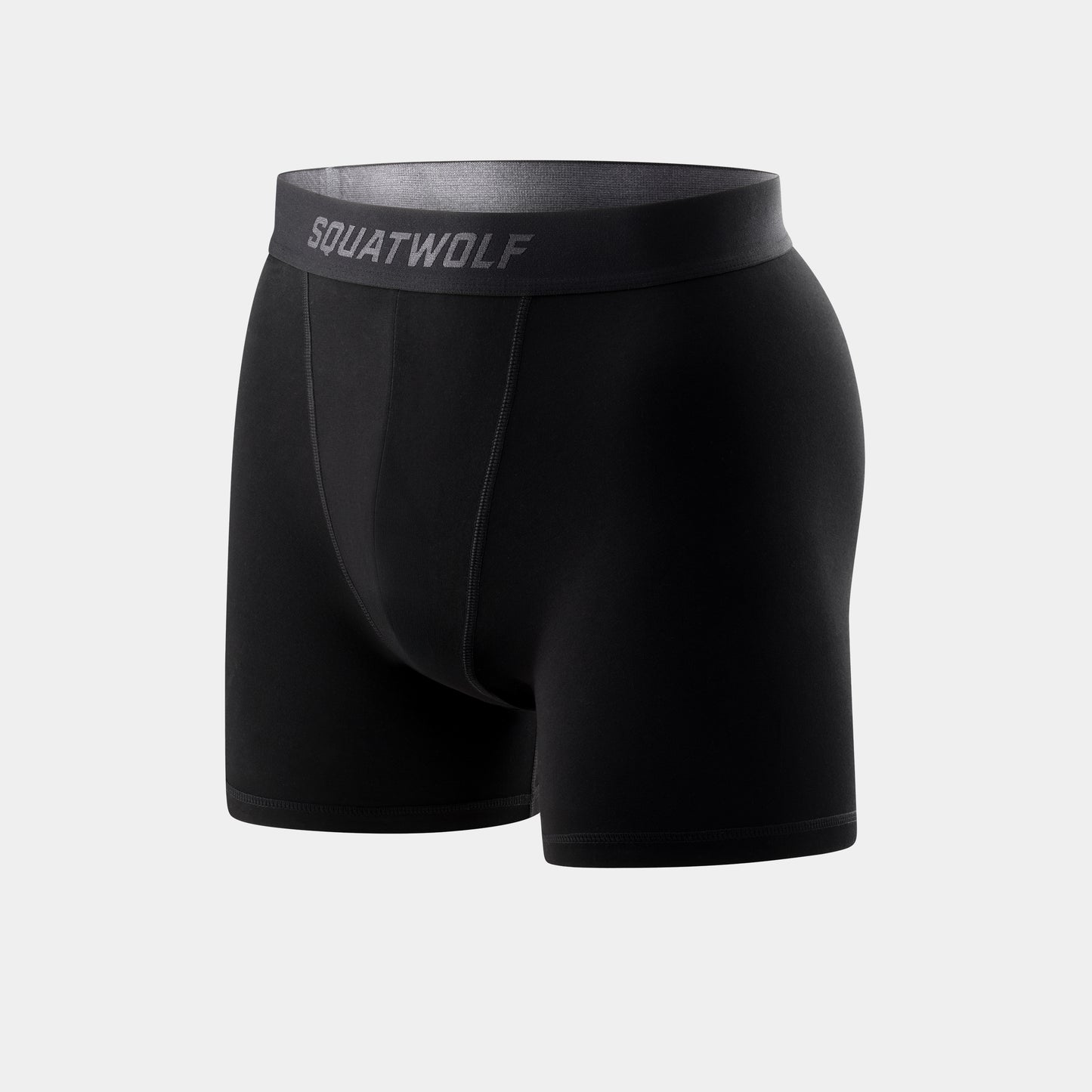 5" Cotton Boxer Trunks 3 Pack - Pearl White, Light Grey Marl & Black