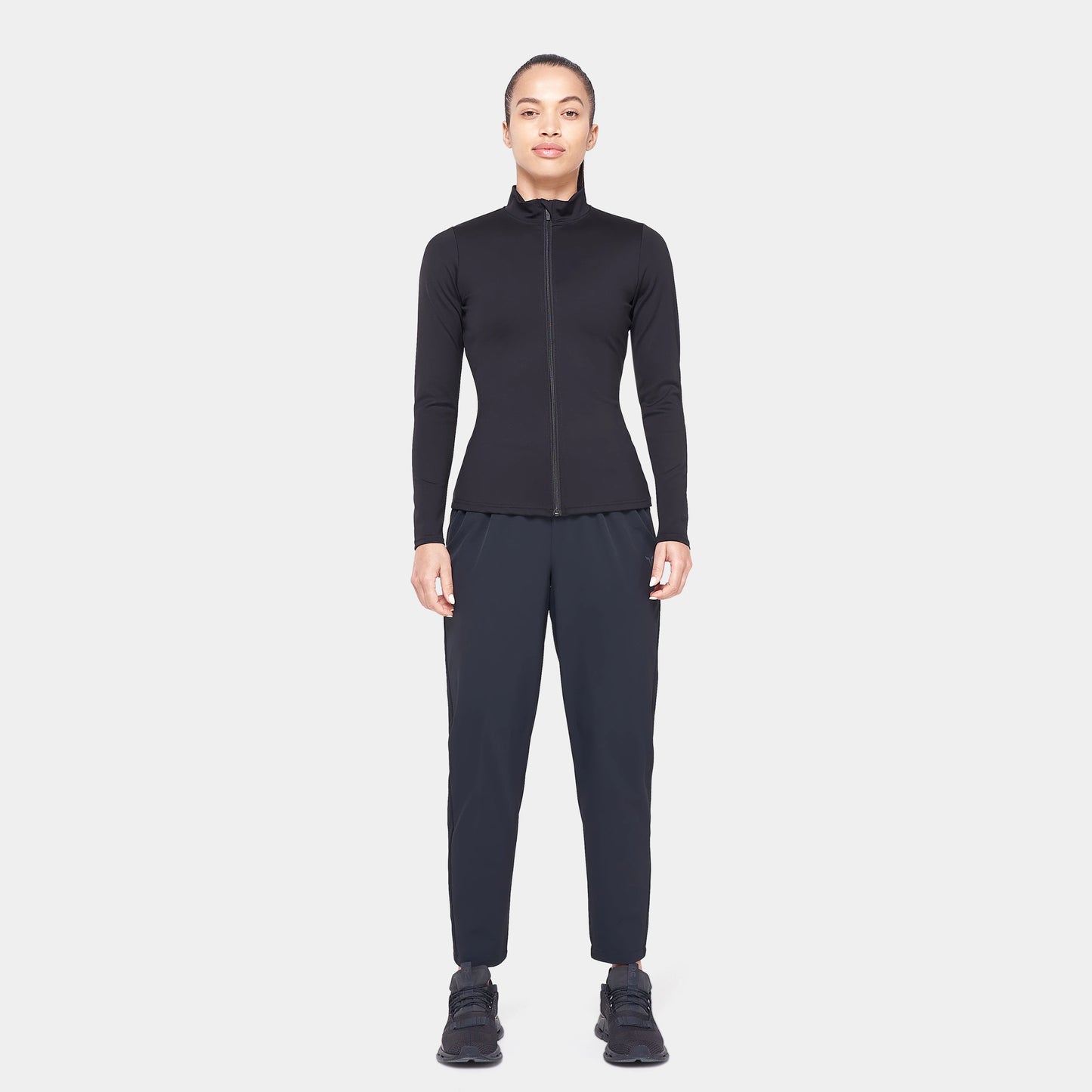 Core Zip Up Track Top - Black