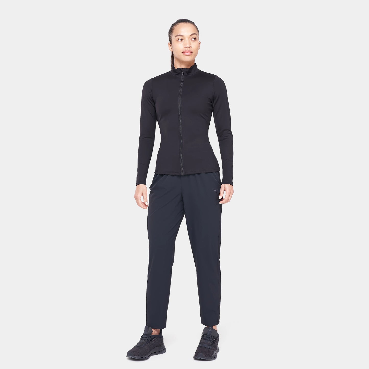 Core Zip Up Track Top - Black