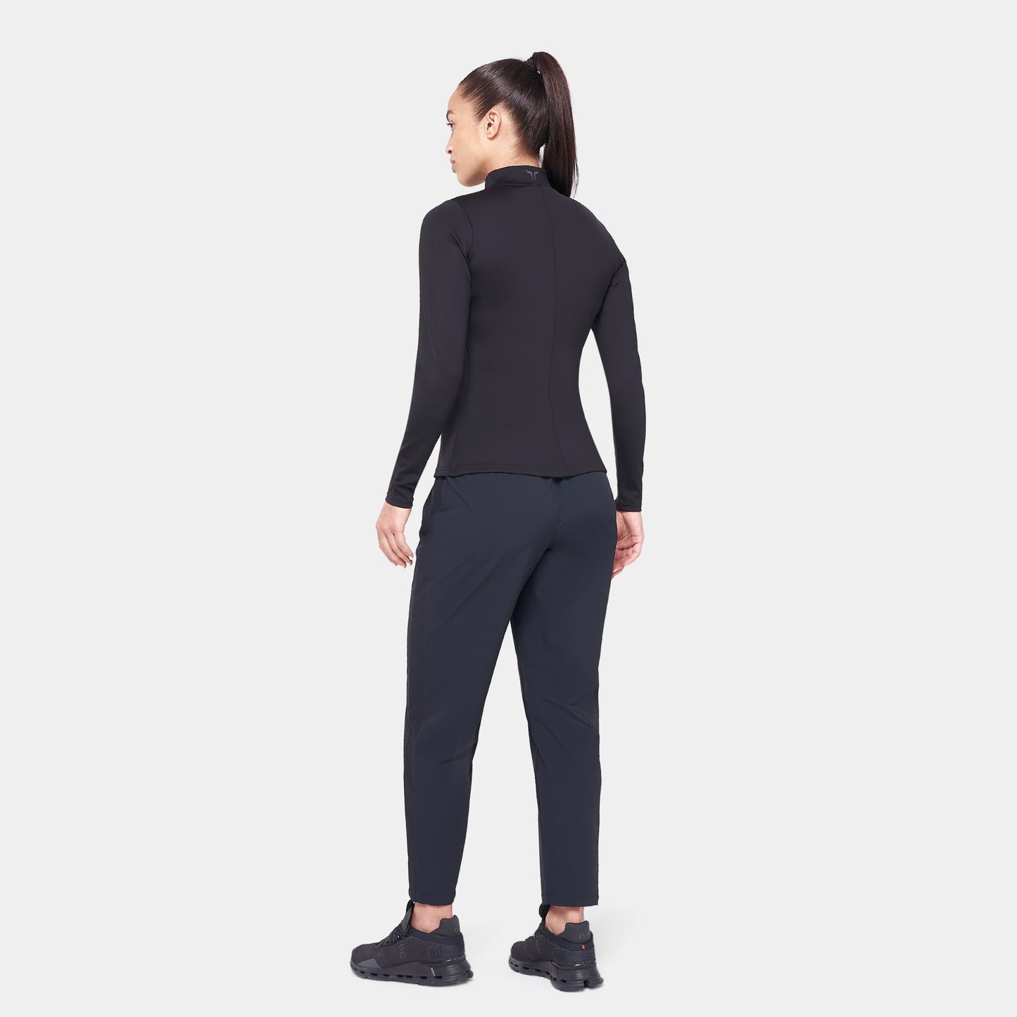 Core Zip Up Track Top - Black