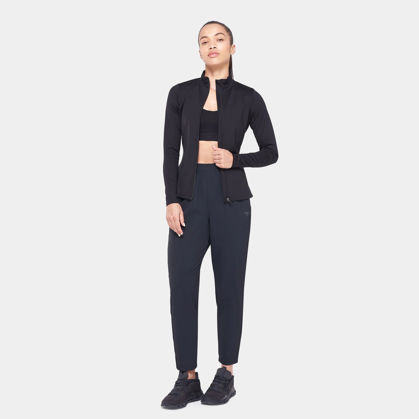Core Zip Up Track Top - Black