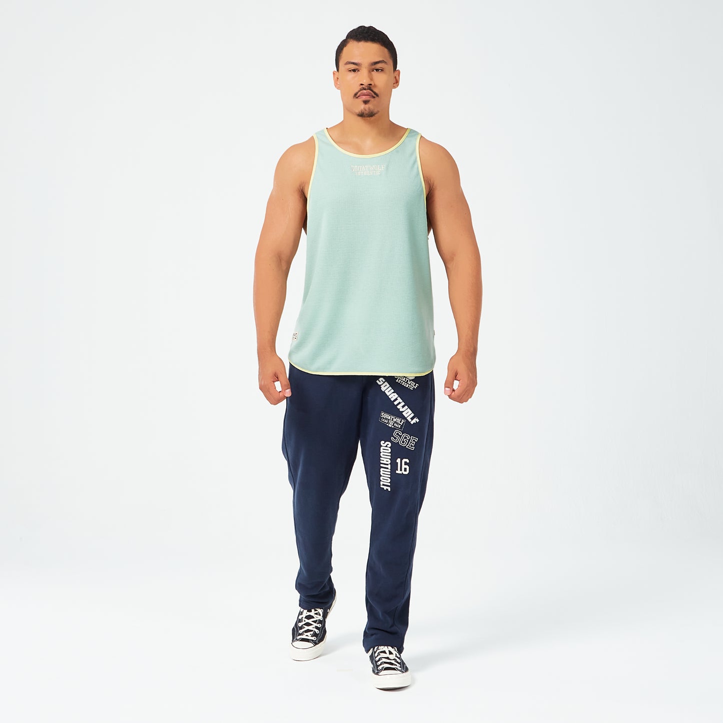 Golden Era Authentic Waffle Tank - Aqua Foam