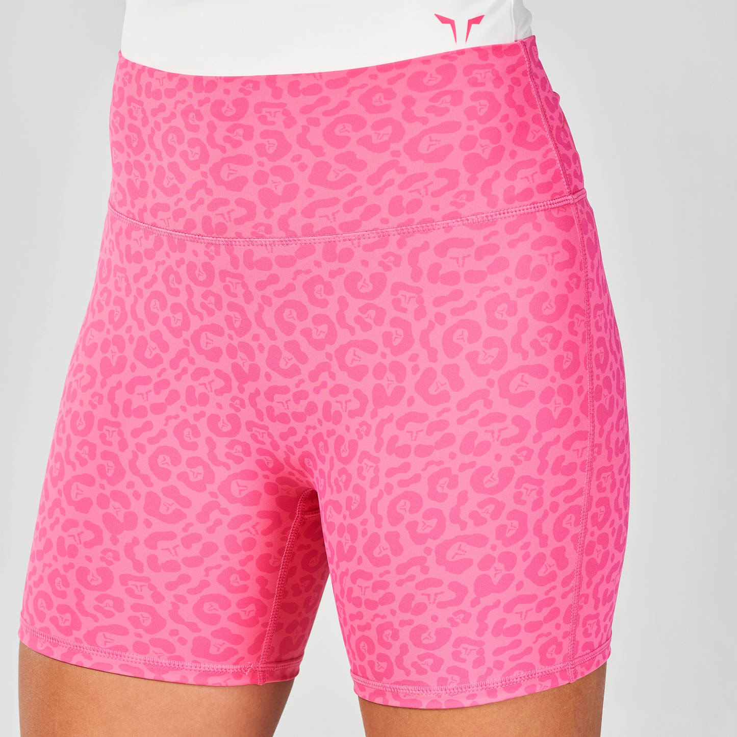 Untamed 5" Biker Shorts - Hot Pink Print