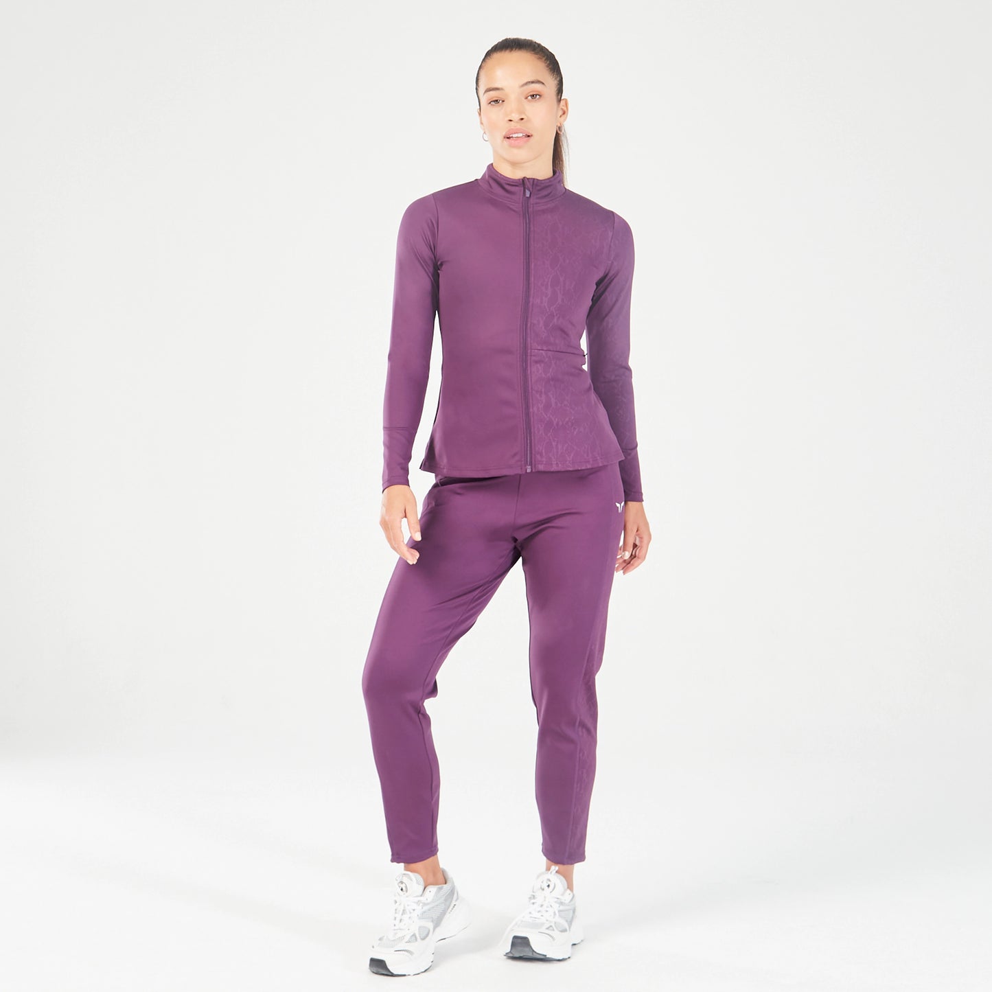 squatwolf-workout-clothes-half-serpent-track-top-shadow-purple-gym-t-shirts-for-women