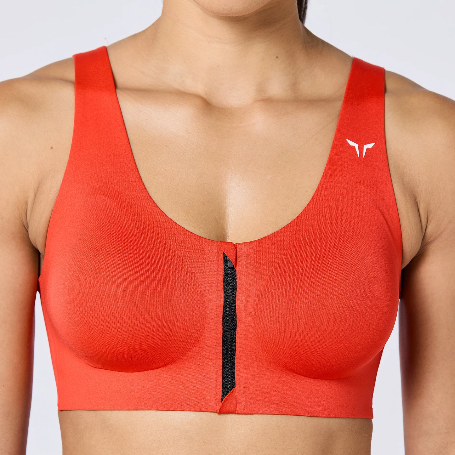 Performance Zip Up Bra - Orange.Com