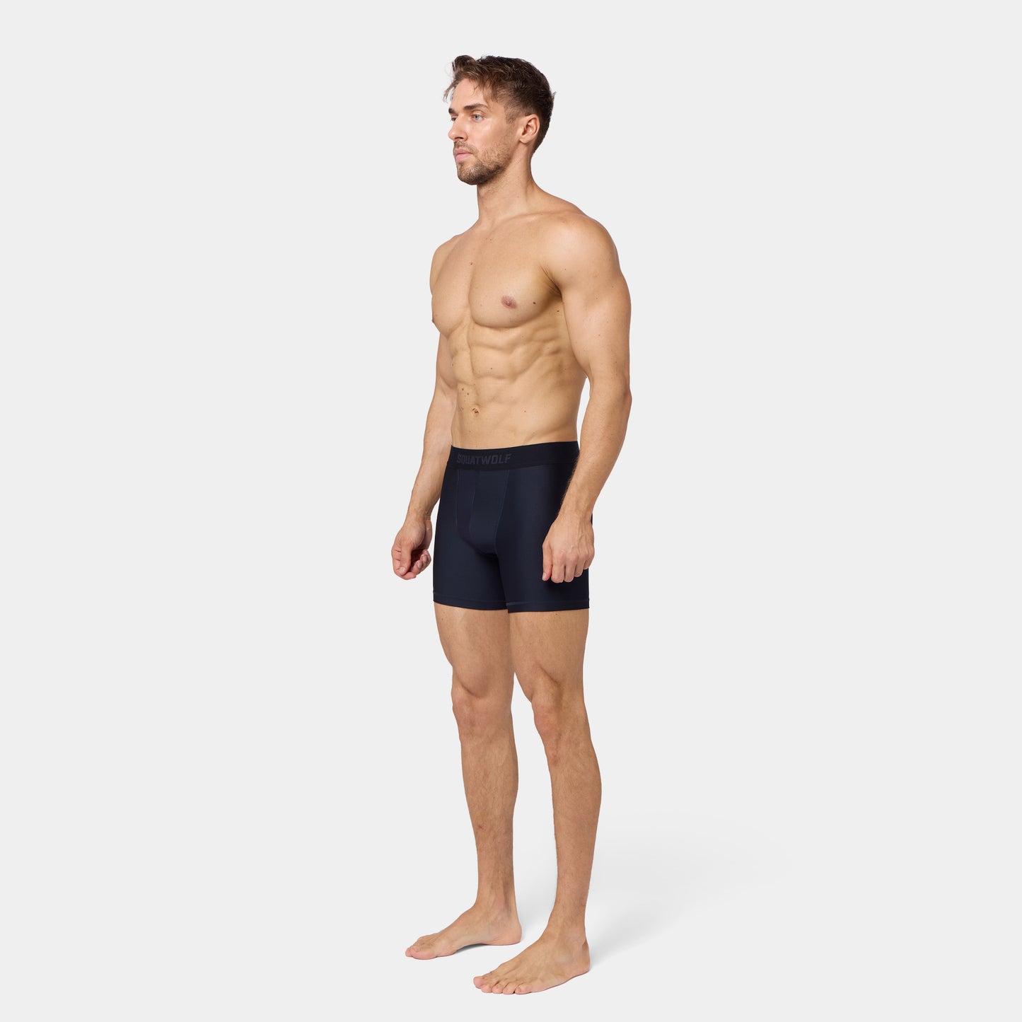 5" Performance Boxer Trunks 3 Pack - Pacific, Light Grey Marl & Black