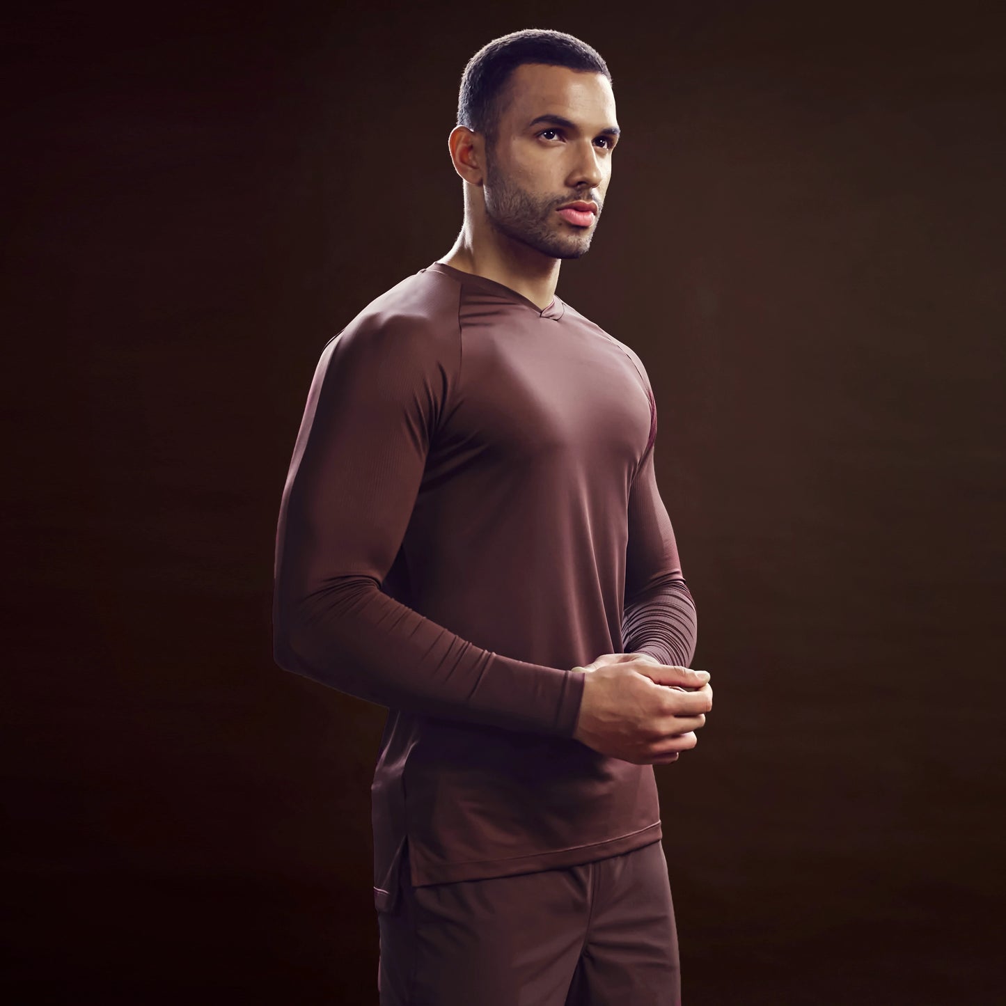 squatwolf-gym-wear-core-level-up-v-neck-tee-fudge-workout-shirts-for-men