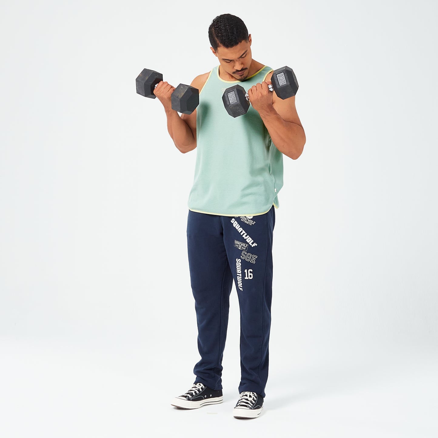 Golden Era Authentic Waffle Tank - Aqua Foam