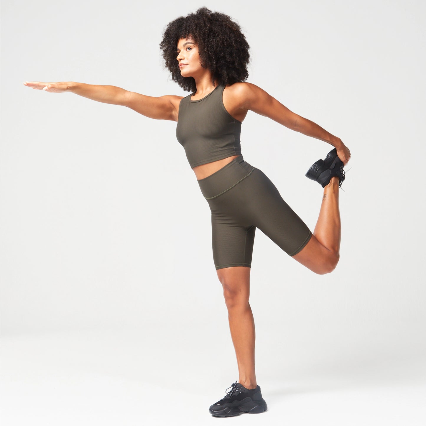 squatwolf-workout-clothes-code-ribbed-biker-shorts-khaki-gym-shorts-for-women