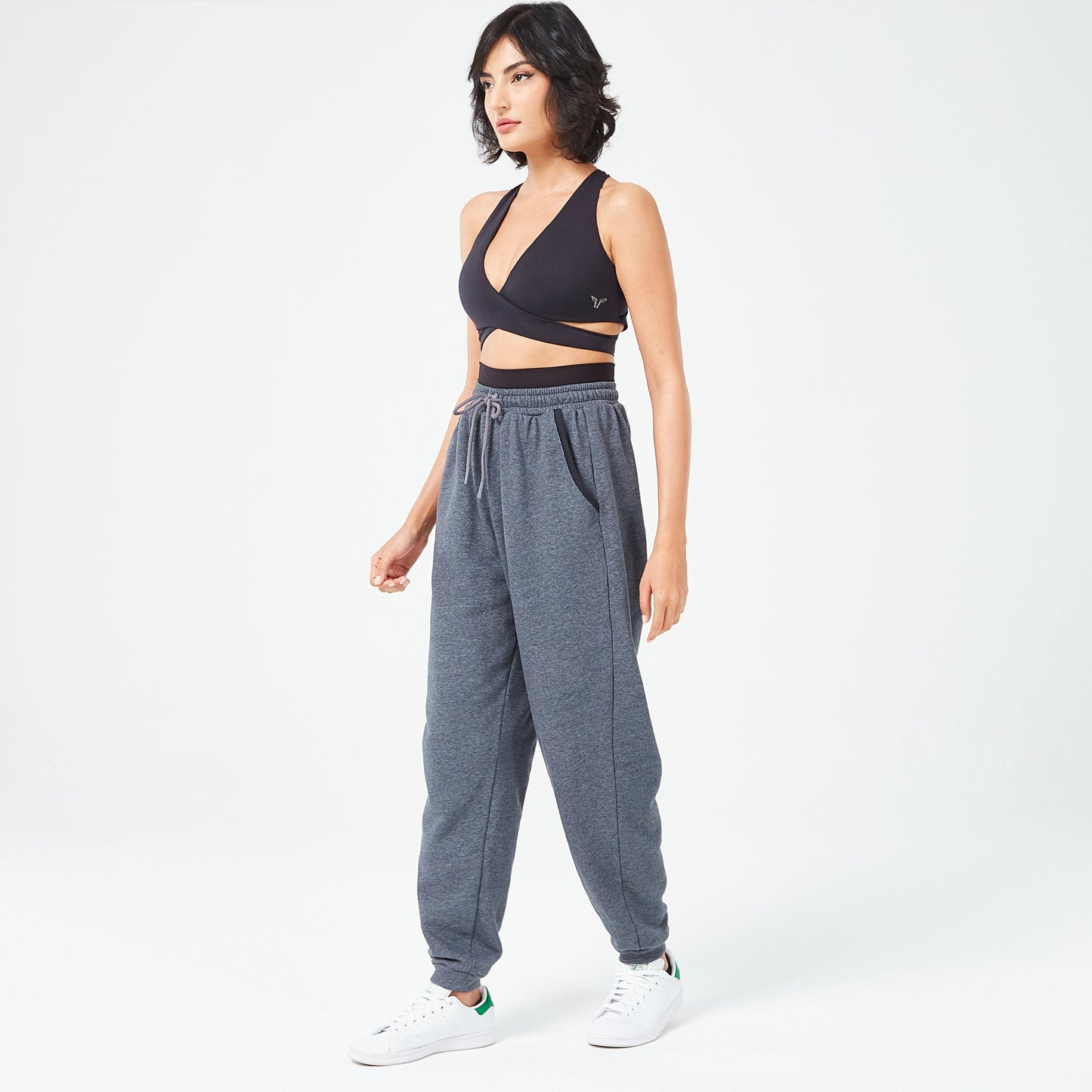 Retrograde Plush Joggers - Black Marl
