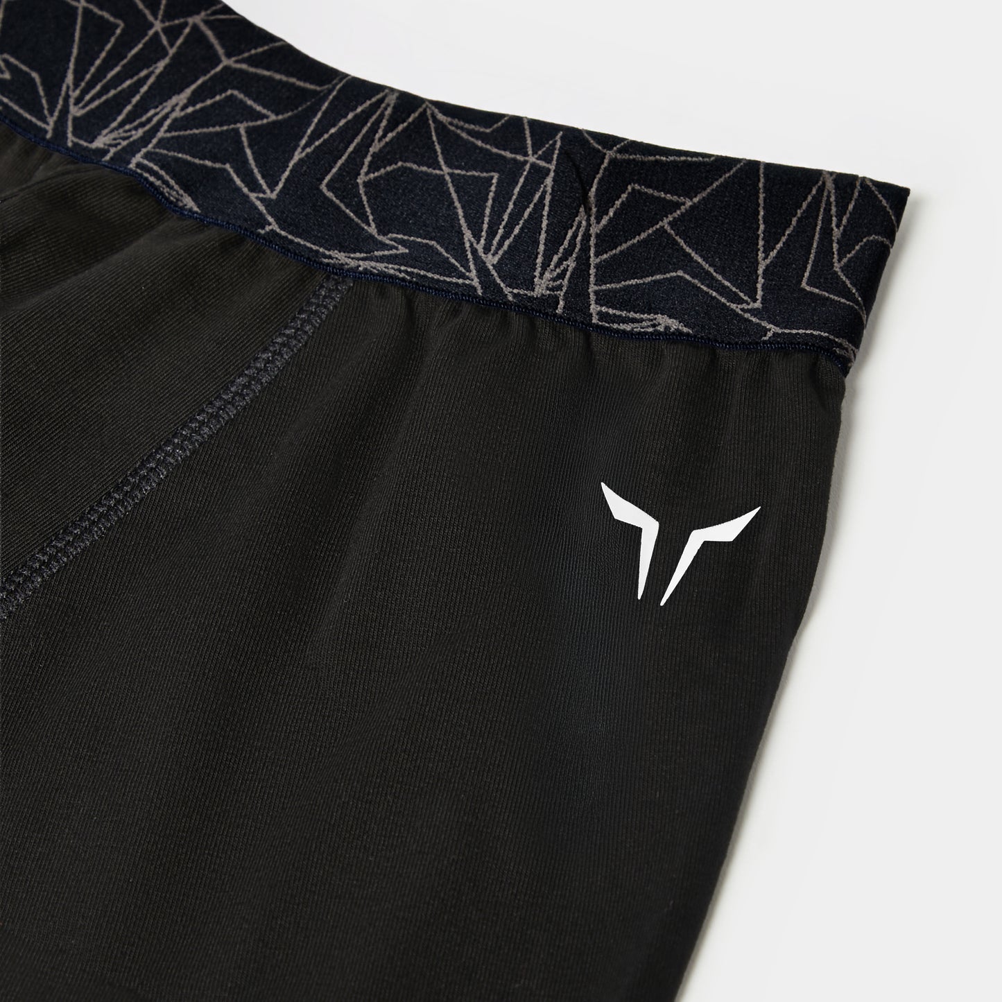 5" Cotton Boxer Trunks 3 Pack - Black
