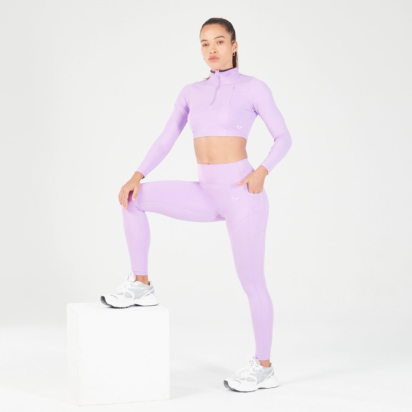 squatwolf-workout-clothes-qtr-zip-serpent-top-purple-rose-gym-t-shirts-for-women