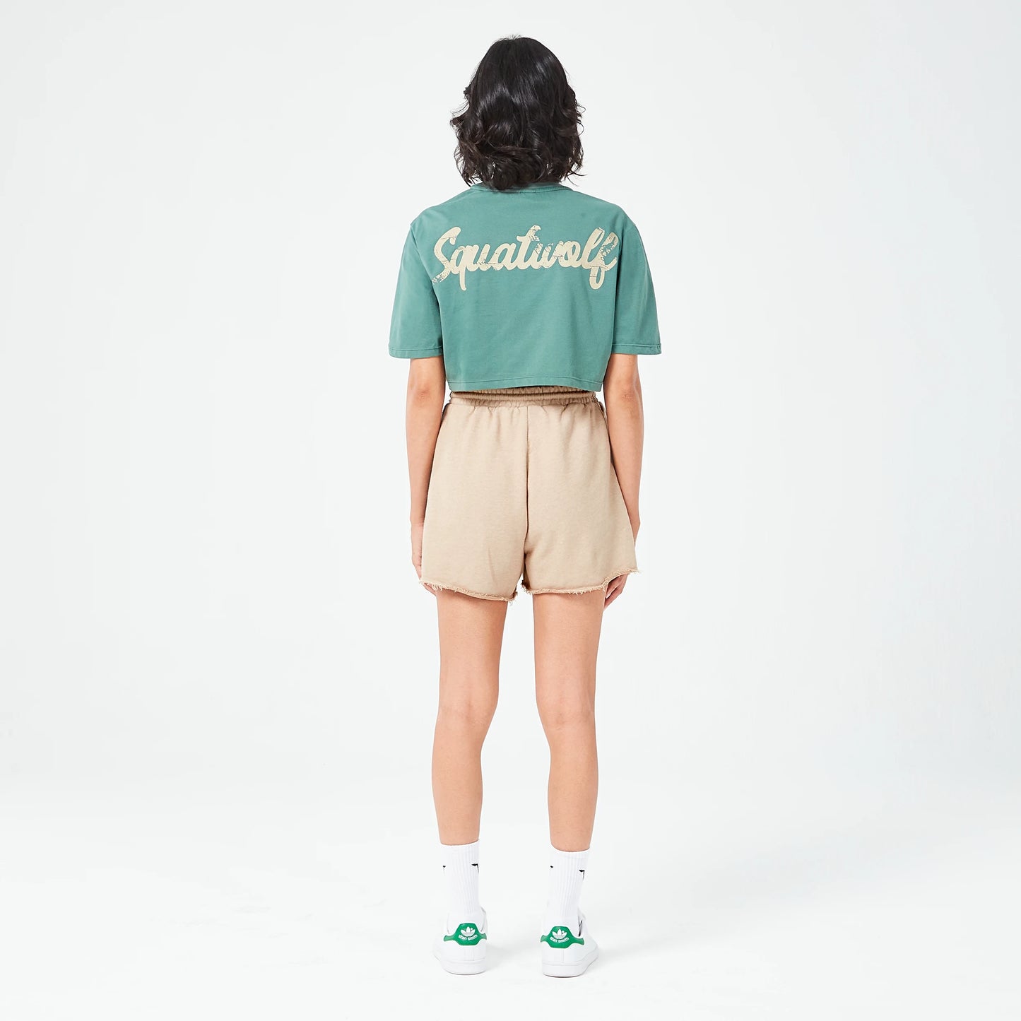 Retrograde Crop T-shirt - Cobblestone Marl & Dark Forest Marl