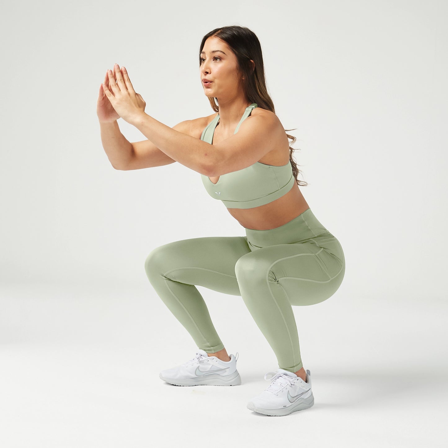 Essential High Waisted Leggings 27" - Desert Sage