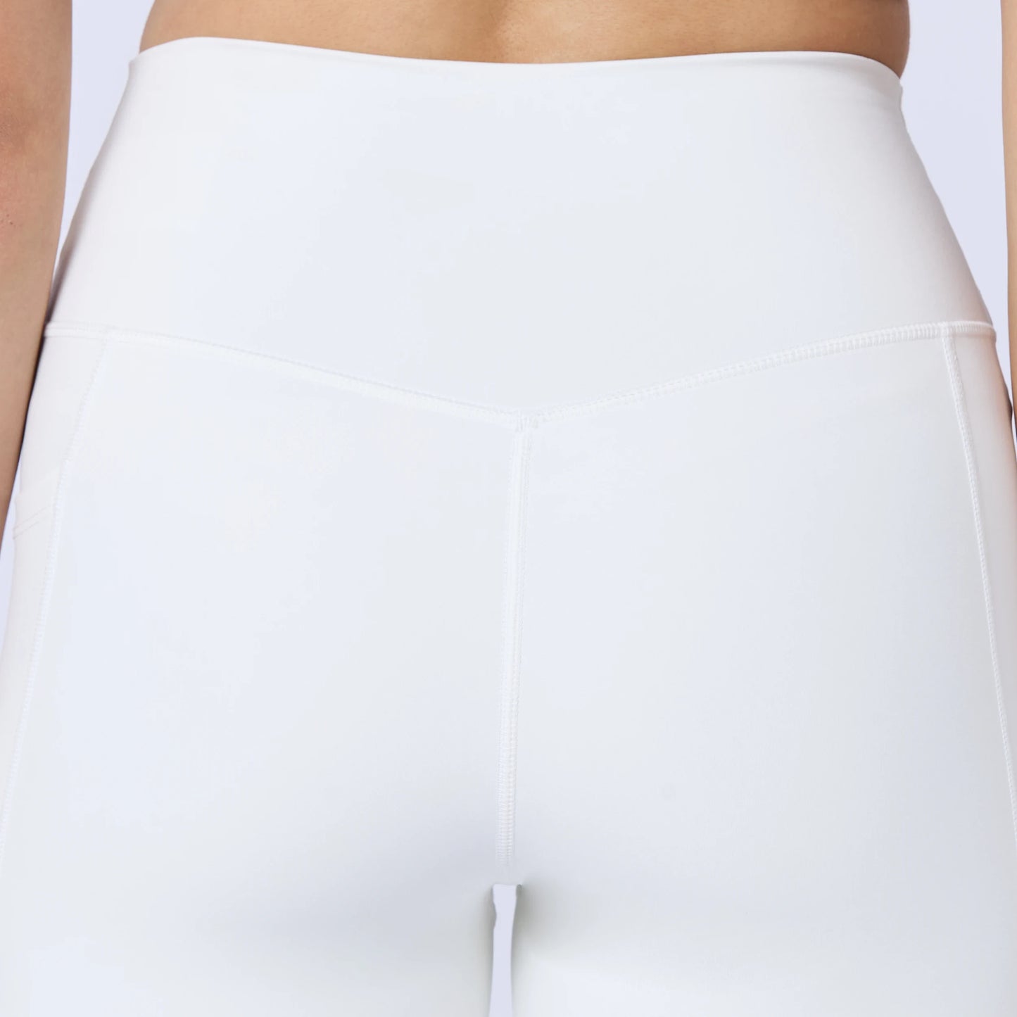 Essential Double Layered Leggings 27" - Pearl White