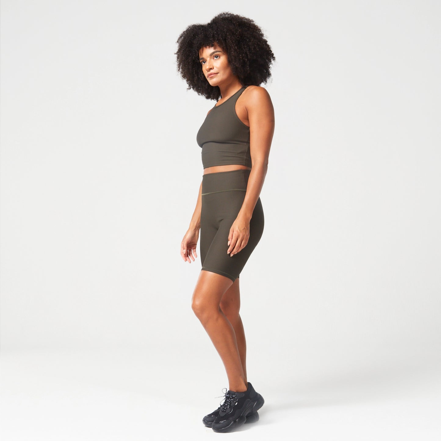 squatwolf-workout-clothes-code-ribbed-biker-shorts-khaki-gym-shorts-for-women