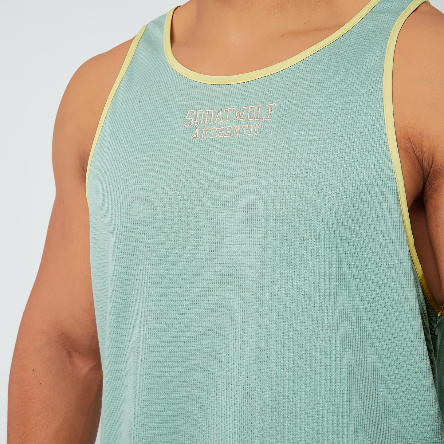 Golden Era Authentic Waffle Tank - Aqua Foam