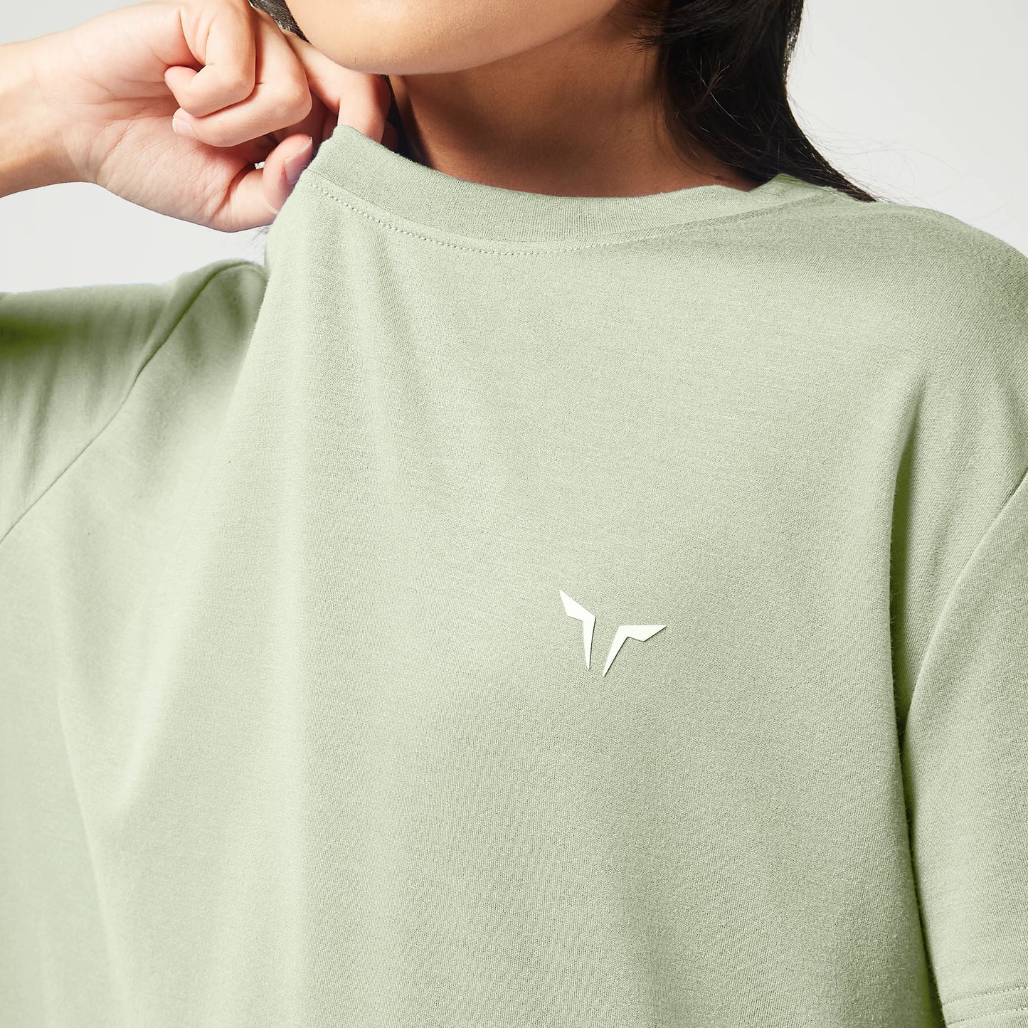 Essential Longline Oversized T-shirt - Desert Sage