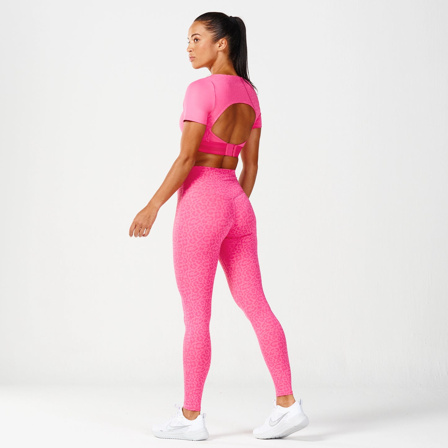 High Impact Built-In Bra Top - Hot Pink