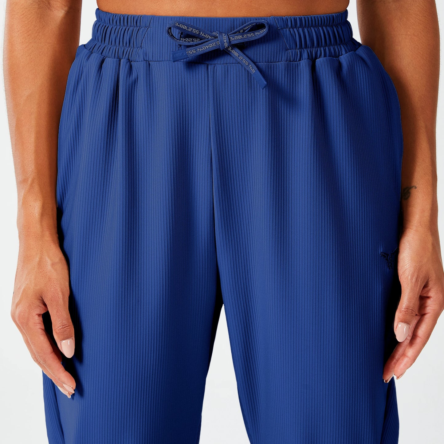 Luxe Ribbed Joggers - Estate Blue