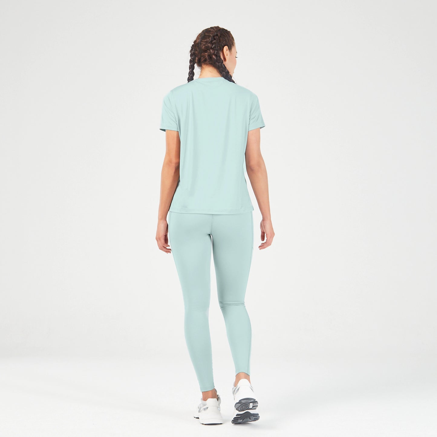 squatwolf-workout-clothes-essential-v-neck-tee-gray-mist-gym-t-shirts-for-women