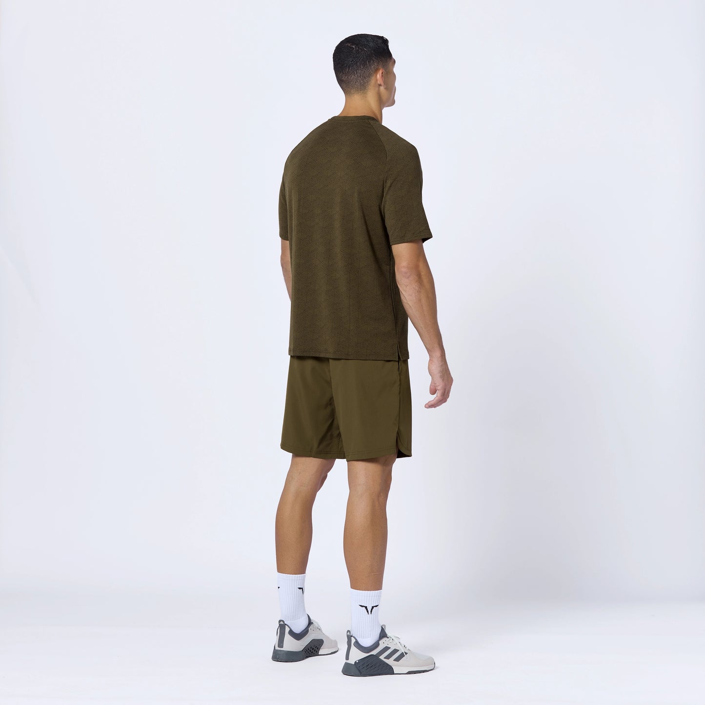 Essential Active T-shirt - Dark Olive Print