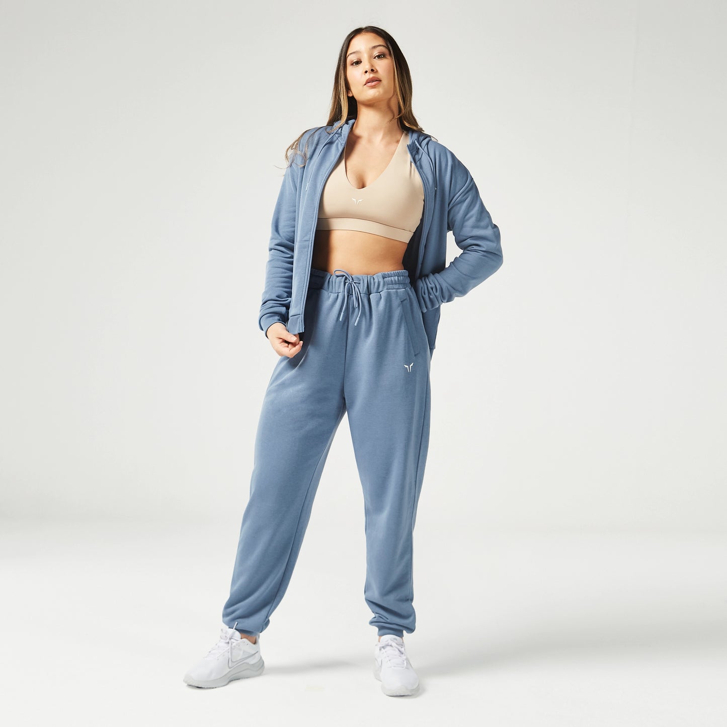 هودي ايسينشال بسحاب - أزرق