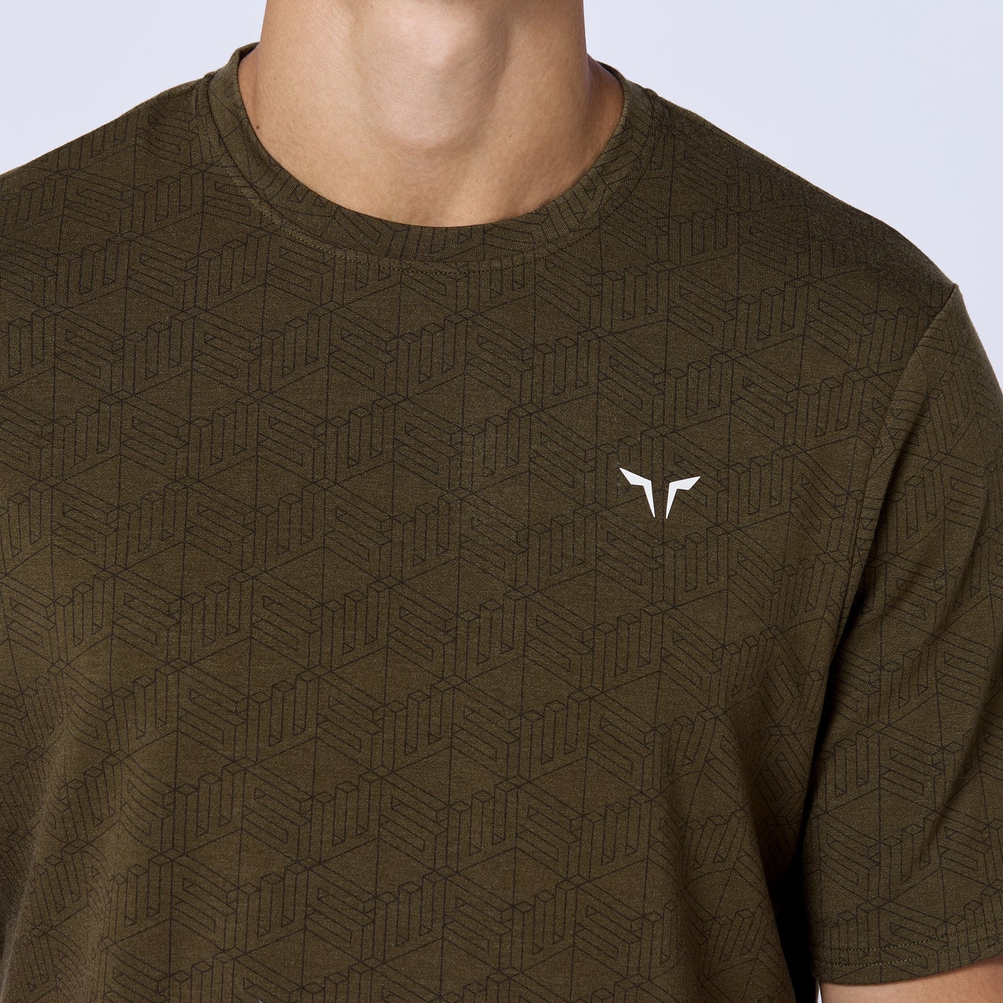 Essential Active T-shirt - Dark Olive Print
