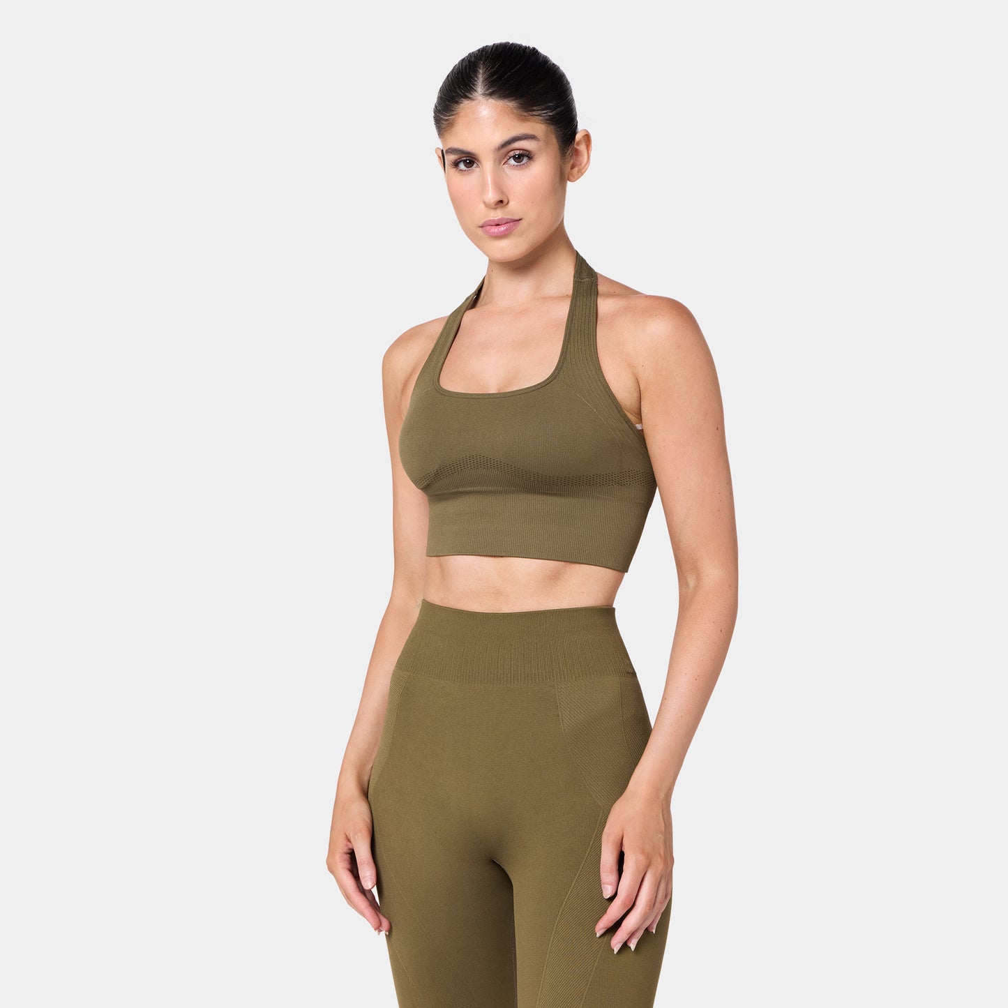 Seamless Contour Halter Brami - Capers
