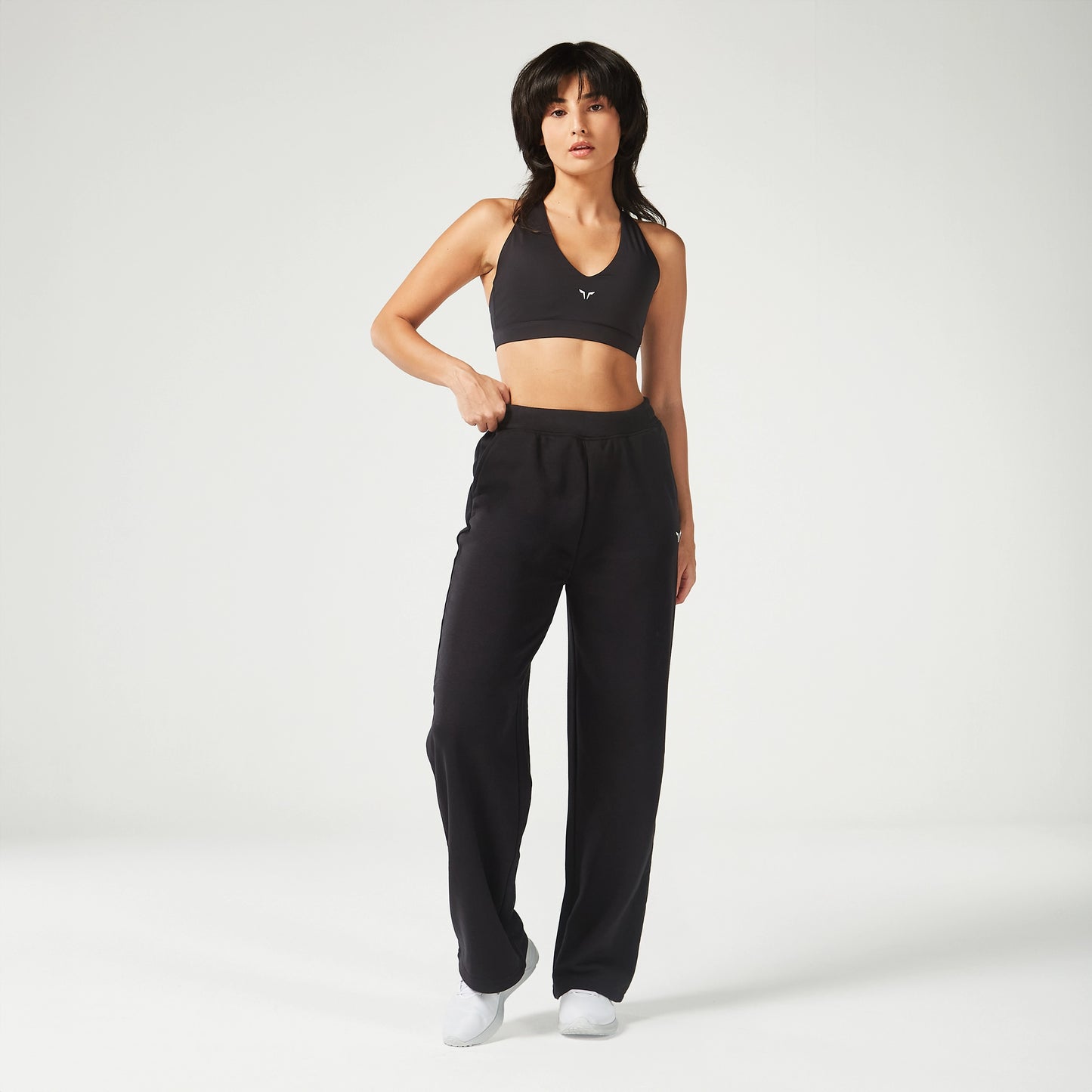 Essential Straight Leg Joggers - Black