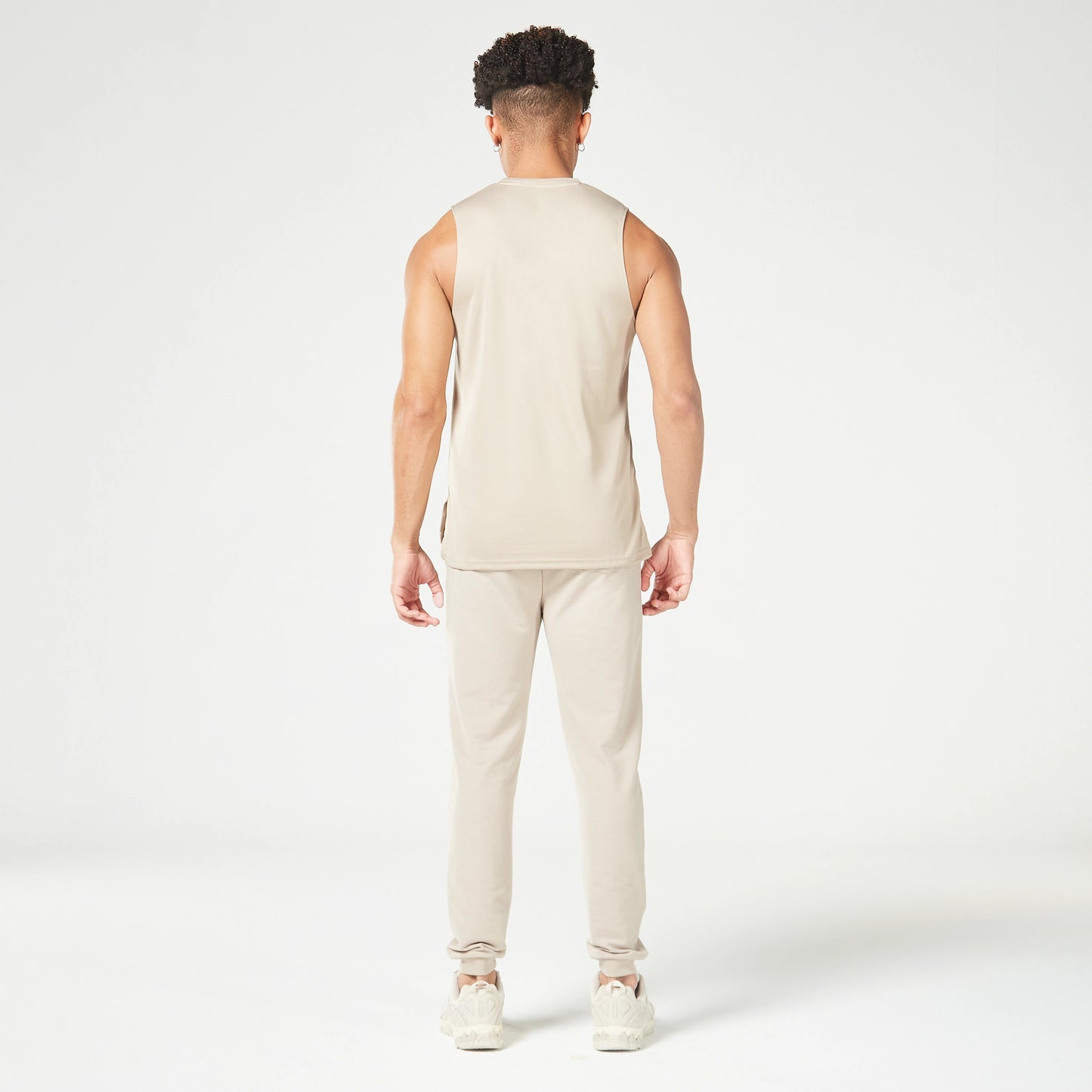 Essential V-Neck Tank - Cobblestone