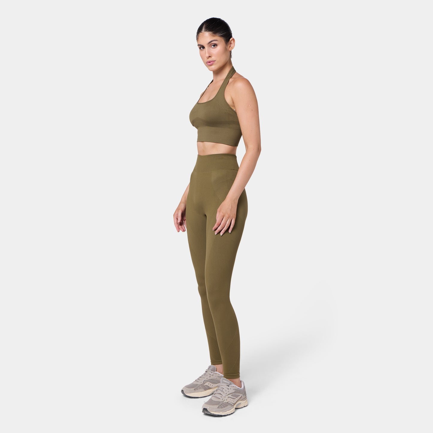 Seamless Contour Halter Brami - Capers