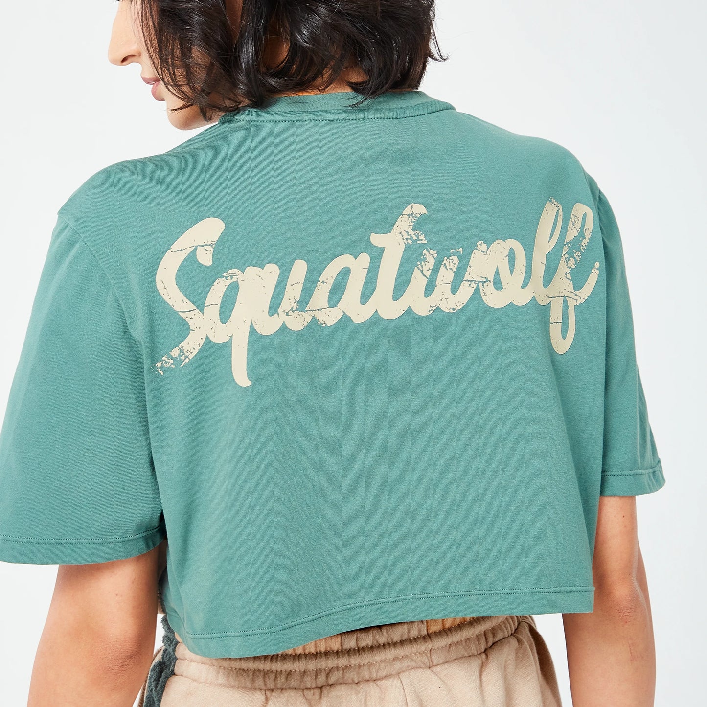 Retrograde Crop T-shirt - Cobblestone Marl & Dark Forest Marl