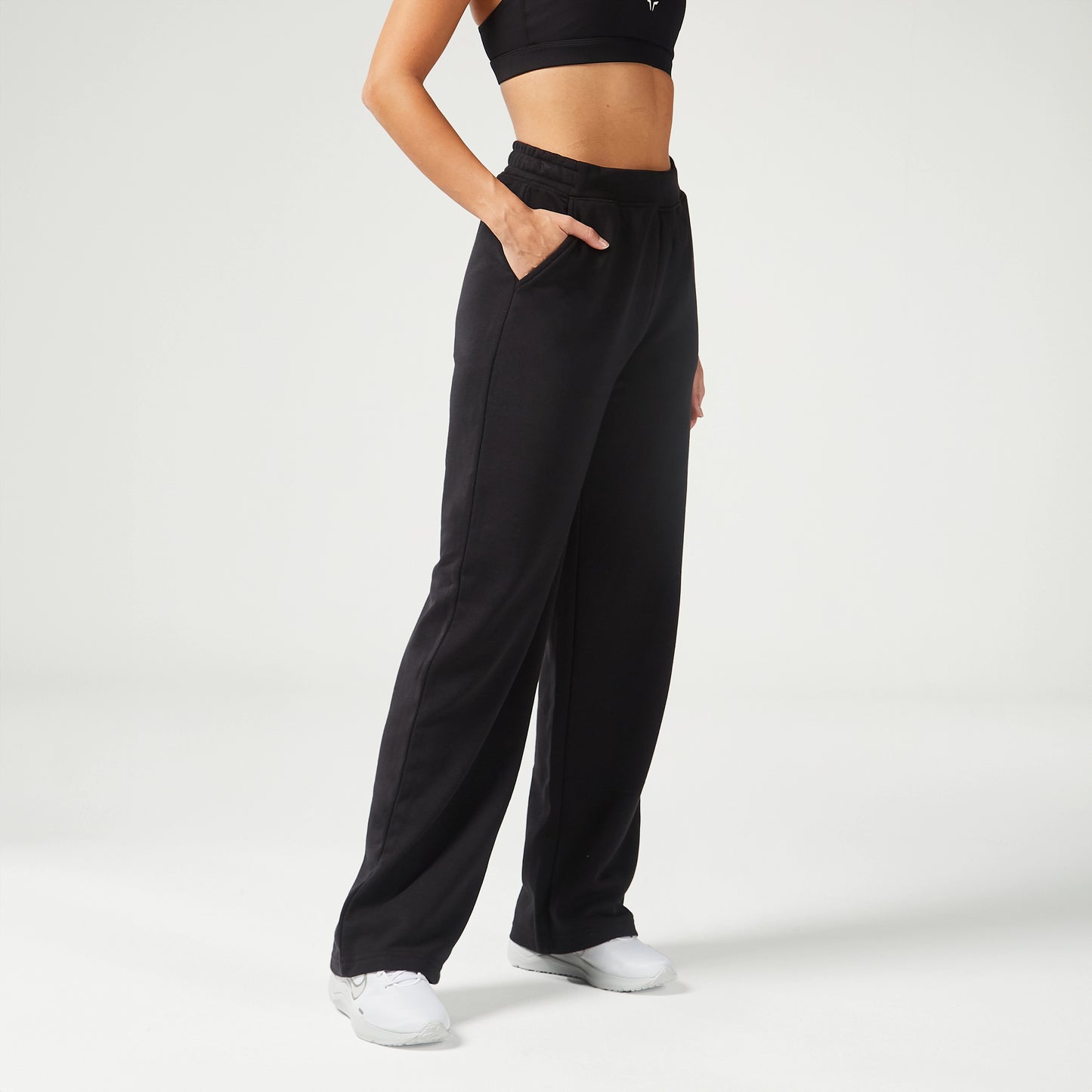 Essential Straight Leg Joggers - Black