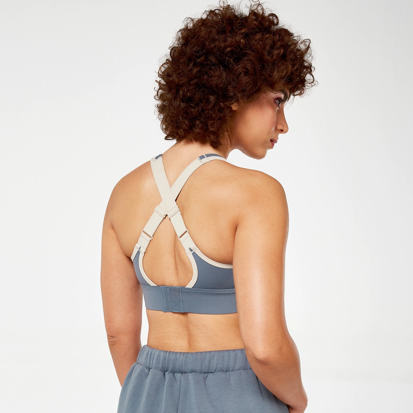 حمالة صدر ريتروجرايد كريس كروس - رمادي غامق