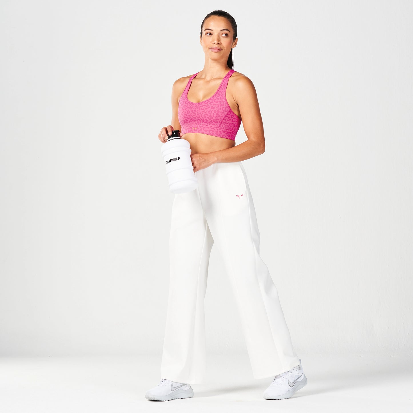 Crossover Straight Pants - Pearl White