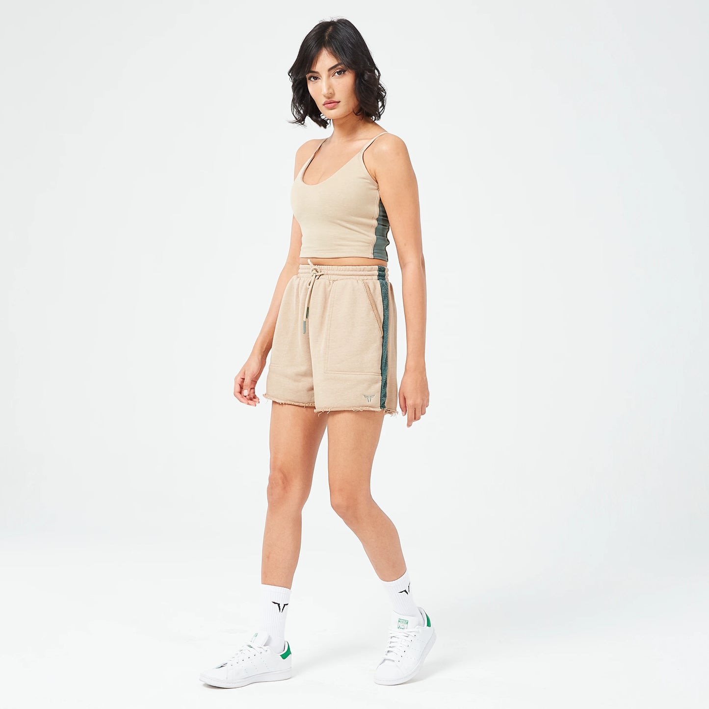 Retrograde Longline Bra Top - Cobblestone Marl