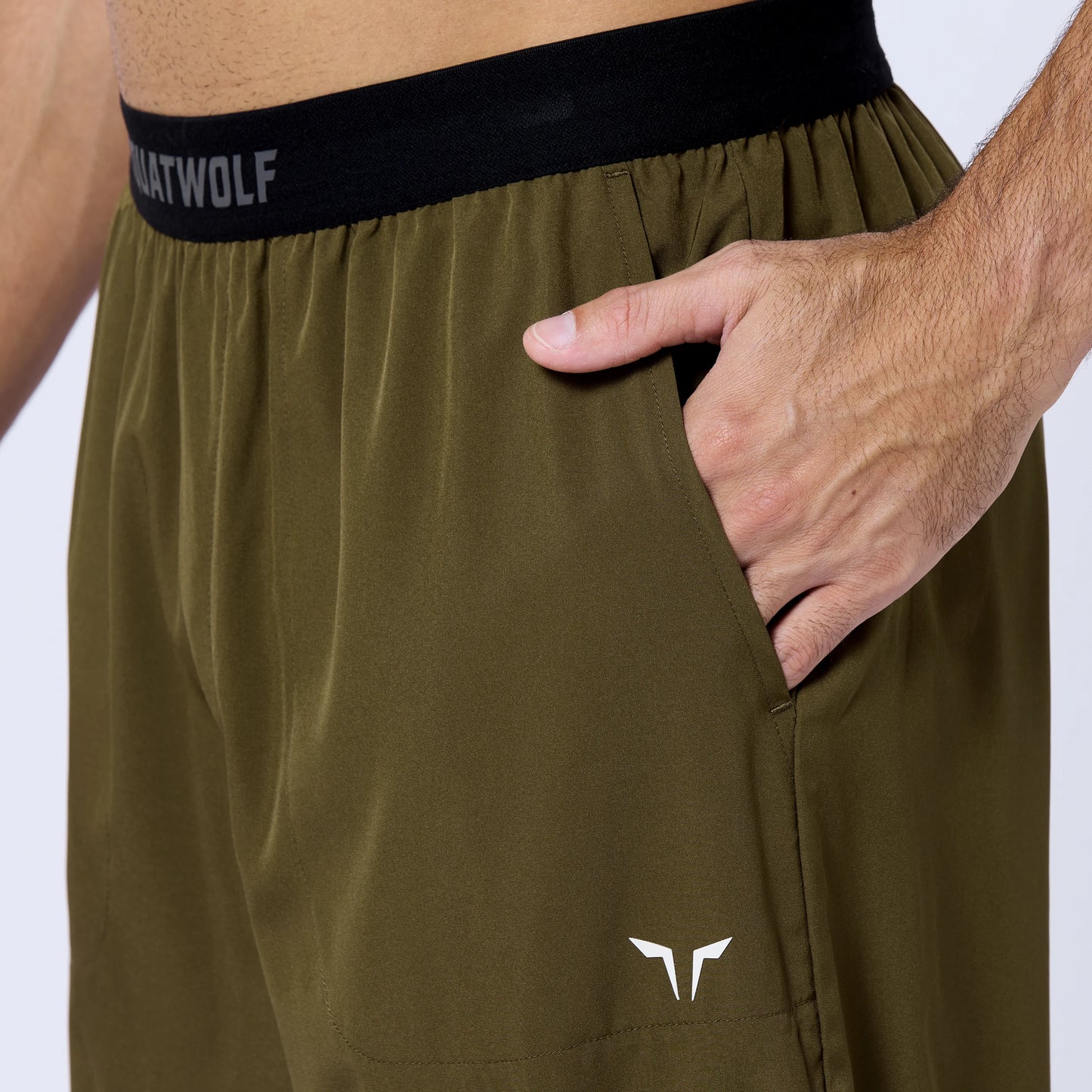 Woven Stretch Joggers - Dark Olive