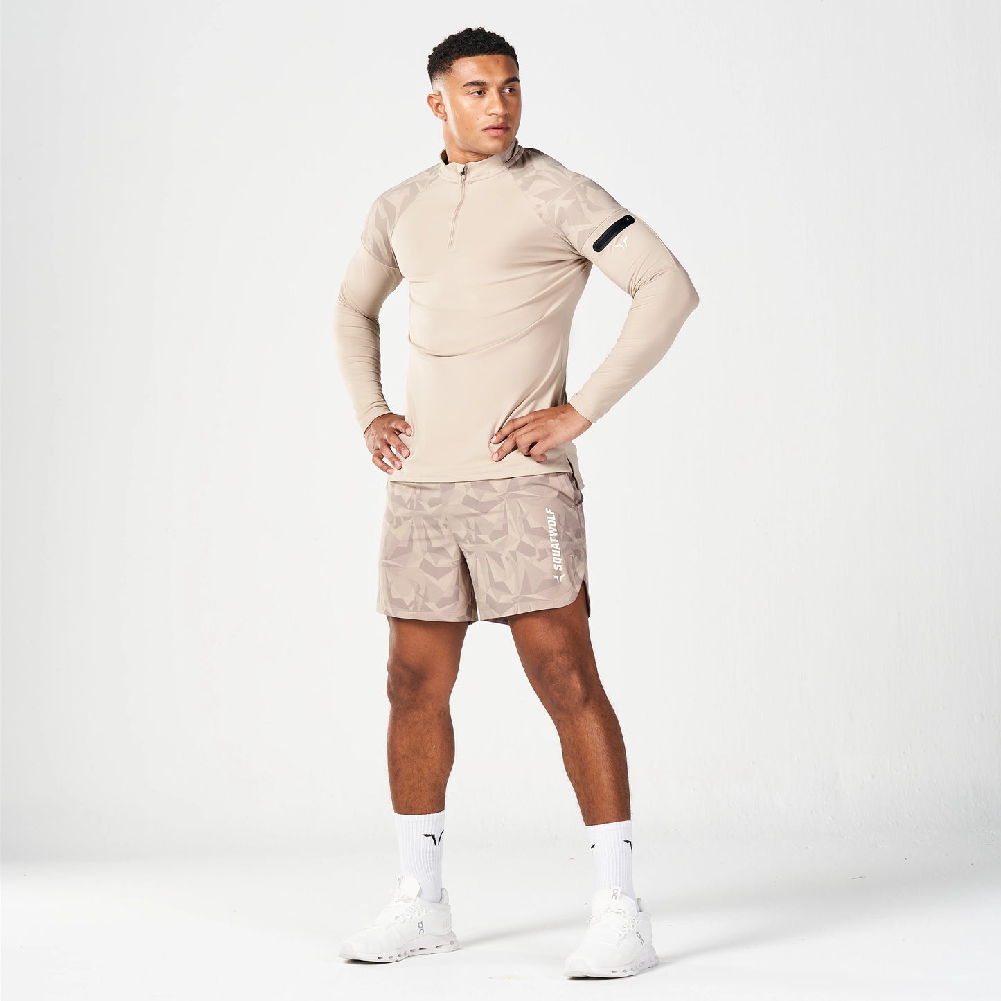 Evolve Running Top 2.0 - Cobblestone Print