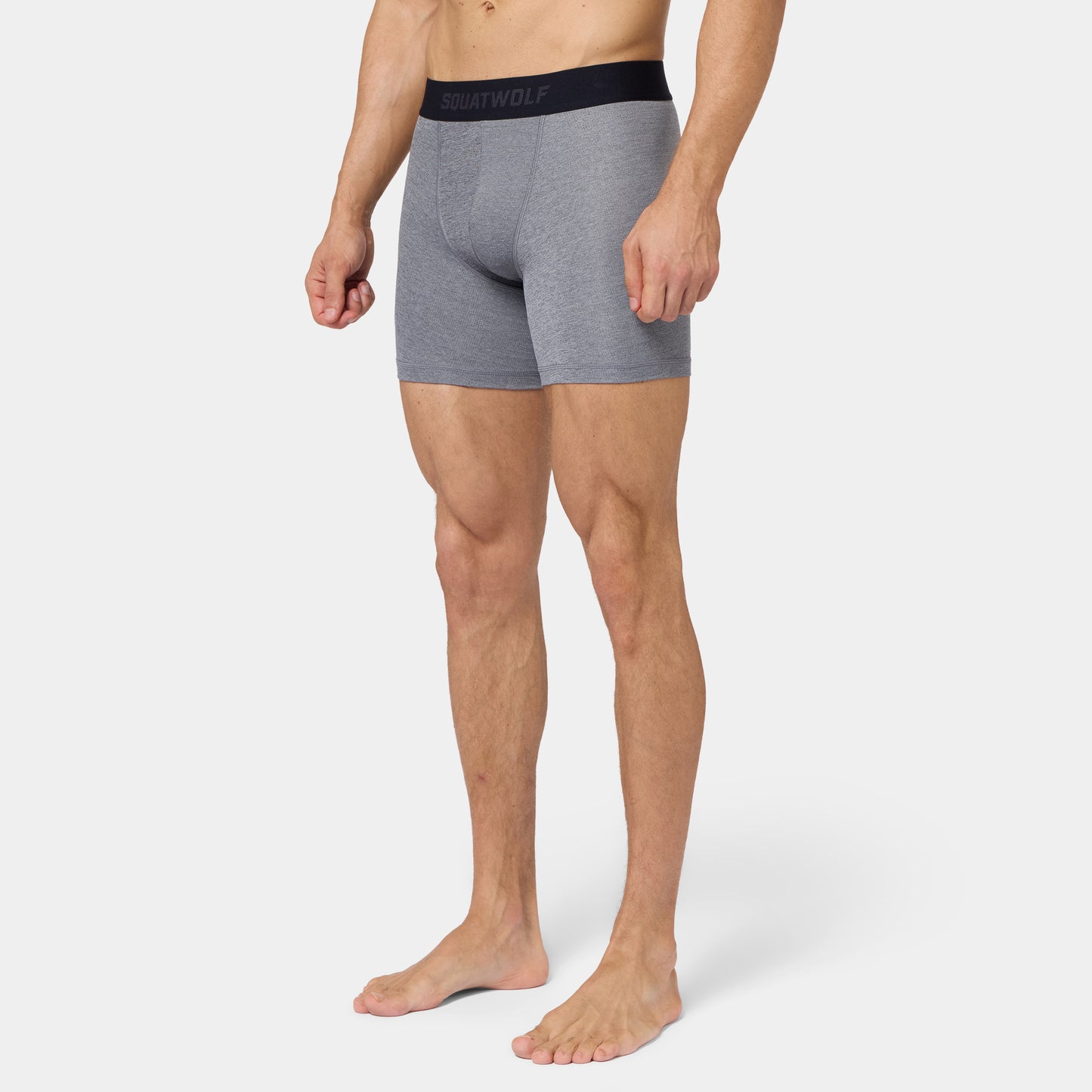 5" Performance Boxer Trunks 3 Pack - Clematis Blue, Light Grey Marl & Black