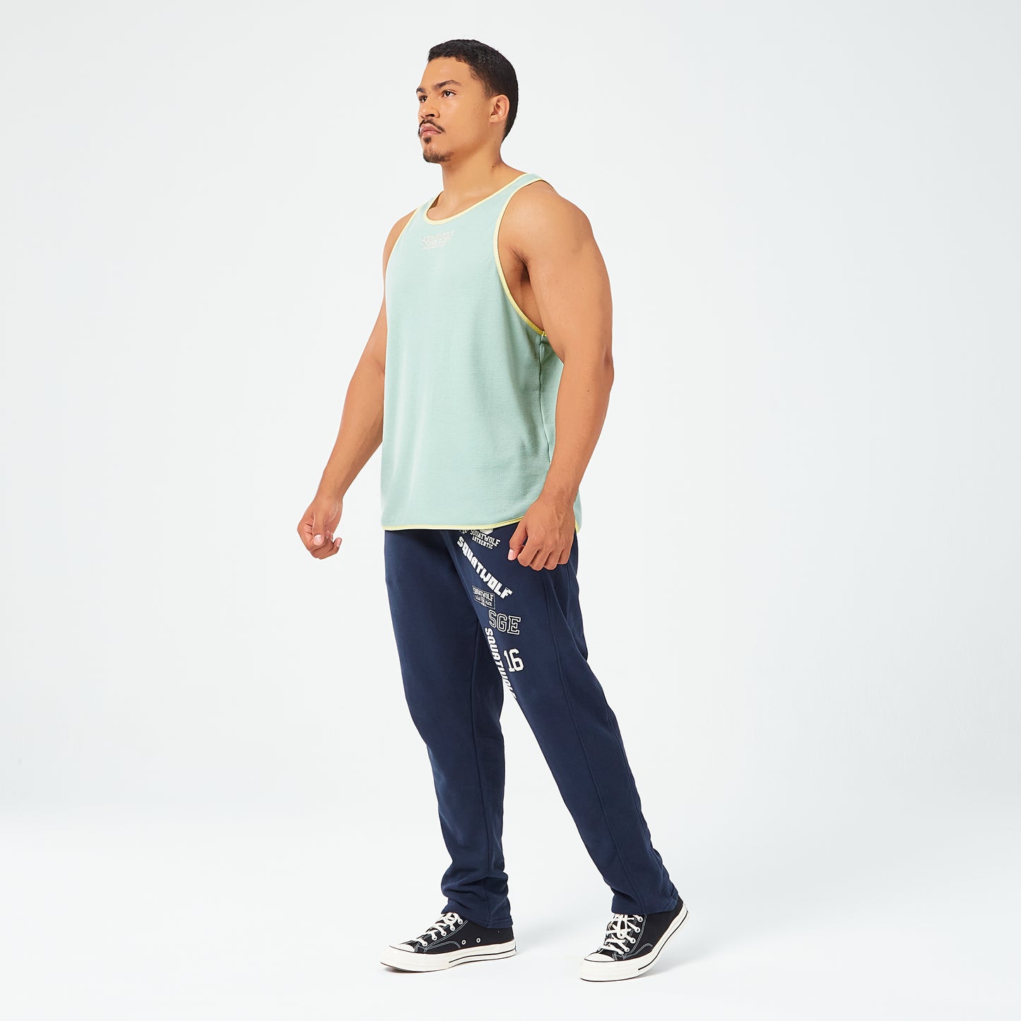 Golden Era Authentic Waffle Tank - Aqua Foam