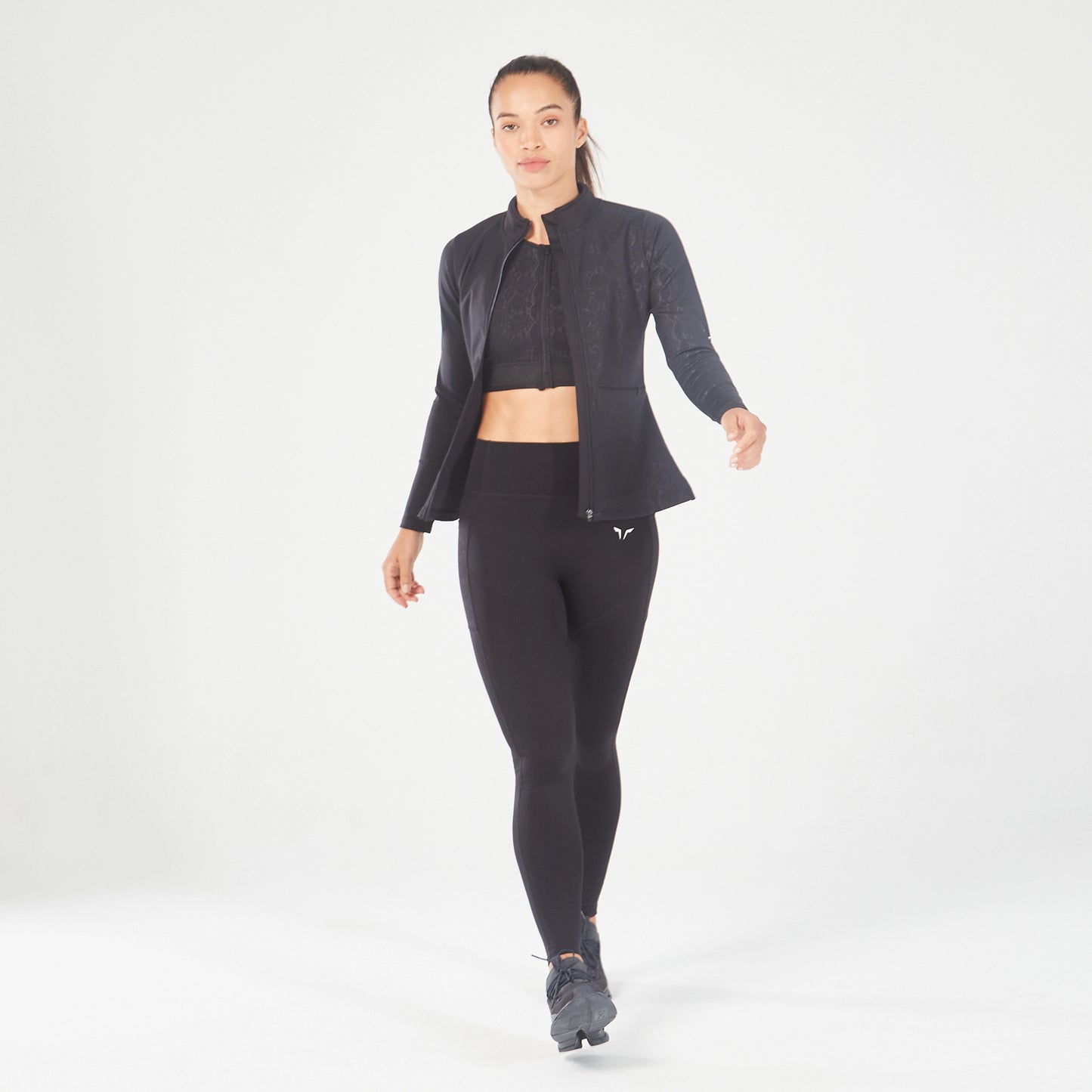 squatwolf-workout-clothes-half-serpent-track-top-black-gym-t-shirts-for-women