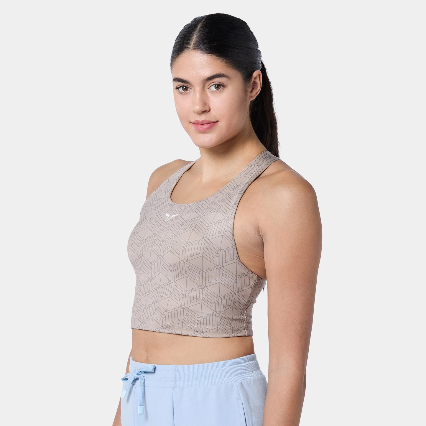 Racer Back Brami - Cobblestone Print